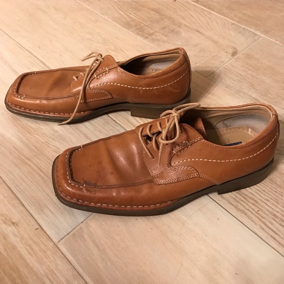 Carlo Morandi brown leather plain toe oxford main image 5